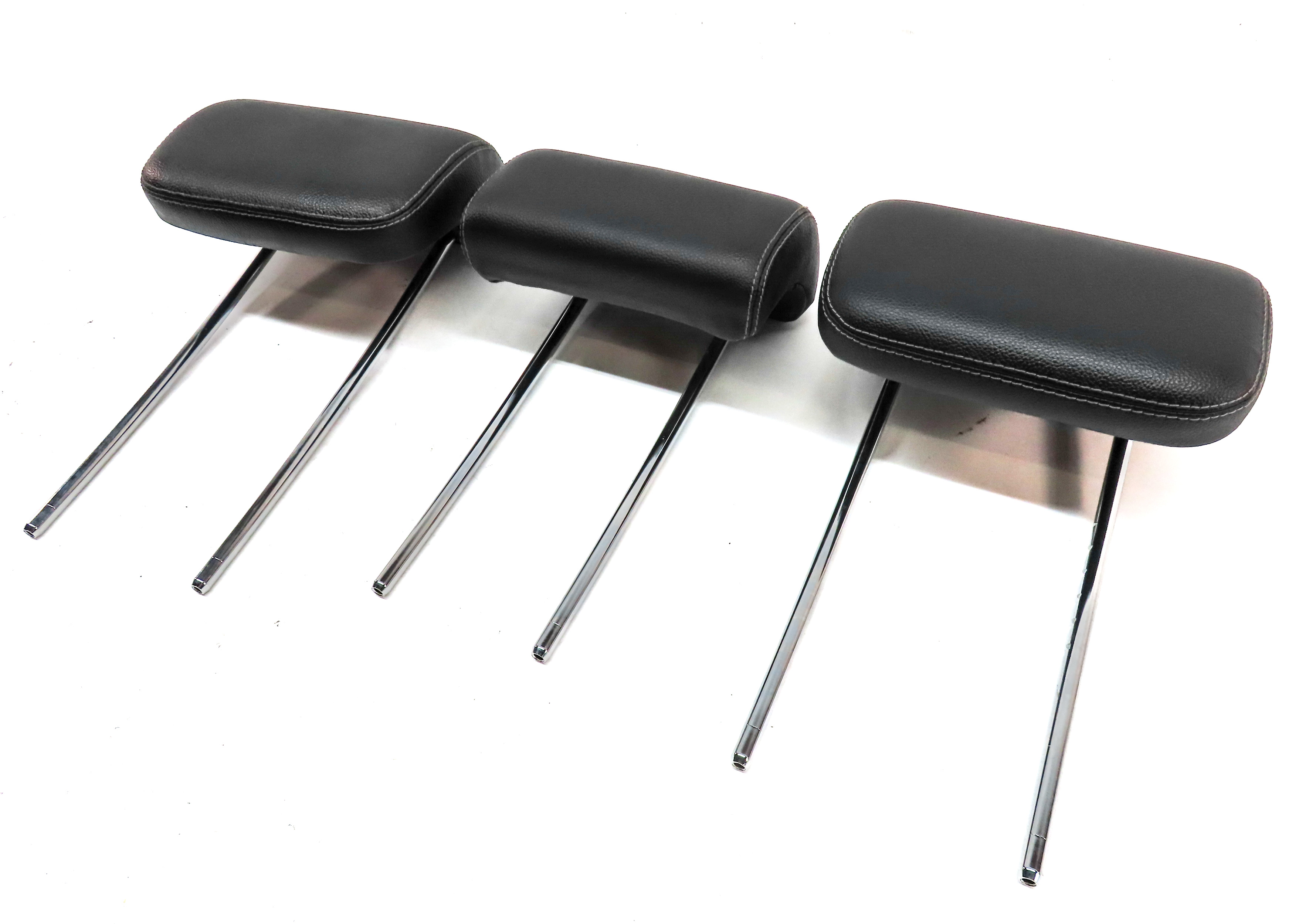 07-11 MERCEDES ML GL (W164 X164) REAR LEFT RIGHT & CENTER HEADREST SET3 (Black) — exact item pictured